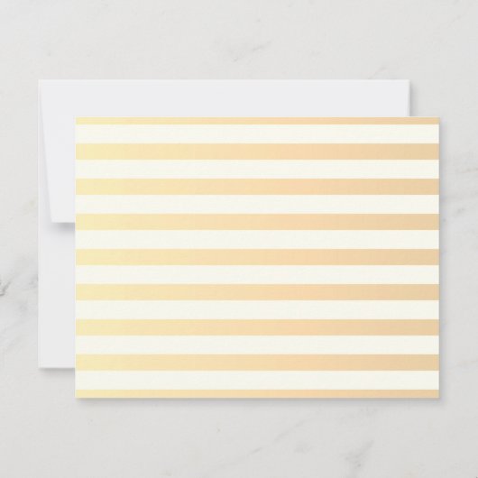 Moderne Chic Striped Flowers Rehearsal Dinner Kaart (Achterkant)