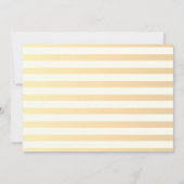 Moderne Chic Striped Flowers slaan de datum op Save The Date (Achterkant)