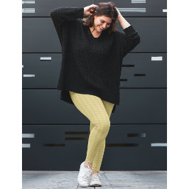 Moderne Chic Stylish Gold Triangle Pattern Mode Leggings