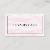 Moderne Chic Texture Light Pink Grey Loyalty Kaart (Voorkant)