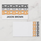 moderne chic trendy mid - eeuwse stijl abstract visitekaartje (Voorkant / Achterkant)