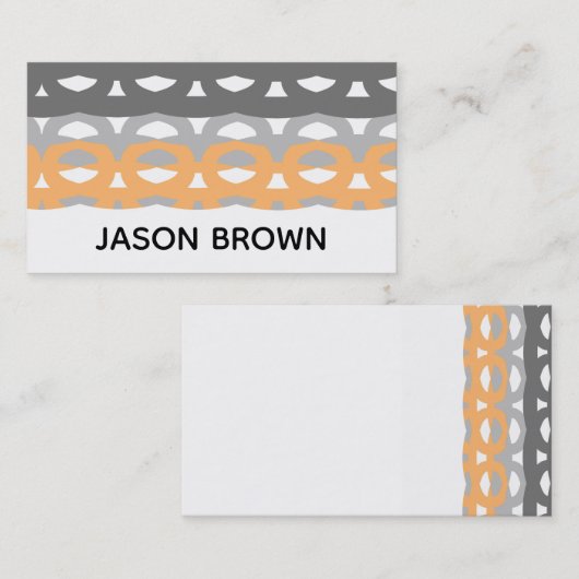 moderne chic trendy mid - eeuwse stijl abstract visitekaartje (Voorkant / Achterkant)
