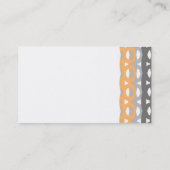 moderne chic trendy mid - eeuwse stijl abstract visitekaartje (Achterkant)