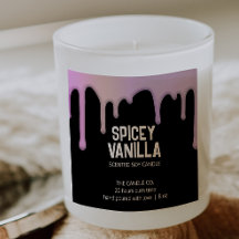 Moderne chic Trendy roze Paarse driften kaarseneti