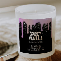 Moderne chic Trendy roze Paarse driften kaarseneti