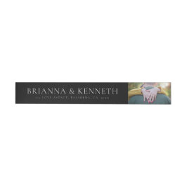 Moderne Chic Typografie Zwarte Foto Bewaar de Datu