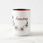 Moderne Chic Verbazingwekkend Bloemendesign Mok (Midden)