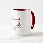 Moderne Chic Verbazingwekkend Bloemendesign Mok (Voorkant rechts)