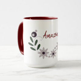 Moderne Chic Verbazingwekkend Bloemendesign Mok