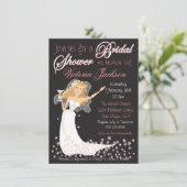 Moderne Chic Vrijgezellenfeest Cocktail Party nodi Kaart (Staand voorkant)