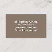 Moderne Chic Waterverf wild beadow roze bloemen Visitekaartje (Achterkant)