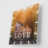 Moderne chic Wedding Alles wat je nodig hebt is ee Vierkante Klok (Hoek)