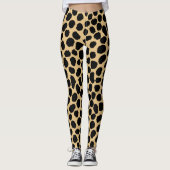 Moderne chic wild dier jachtluipaard dierprintpatr leggings (Voorkant)