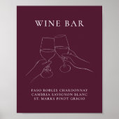 Moderne Chic Winebar Poster (Voorkant)