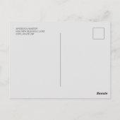 Moderne Chic Witte Afstudeerfoto Aankondiging Briefkaart (Achterkant)