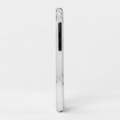 Moderne chic witte grijze marmeren klassieker Case-Mate iPhone case (Achterkant/links)