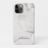 Moderne chic witte grijze marmeren klassieker Case-Mate iPhone case (Achterkant)