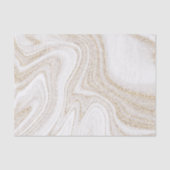 Moderne chic witte marmer goud glans tissuepapier (Voorkant)