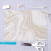 Moderne chic witte marmer goud glans tissuepapier (Craft)