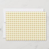 Moderne Chic Yellow Simple Stippen Graduation Part Kaart (Achterkant)