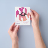 Moderne Chic Yoga Instructor Studio-lessen Flyer (Hand)