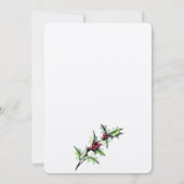 Moderne Chic Zakelijke Kerst Waterverf Kaart (Achterkant)