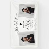 Moderne Chic Ze Heeft Het Gedaan Graduate 2 Foto A Spandoek (Verticaal)