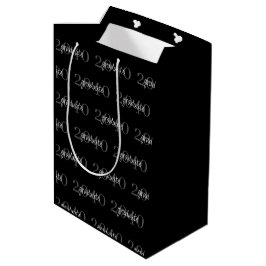 Moderne Chic Zwarte Afstudeerjaar Maatwerk Medium Cadeauzakje