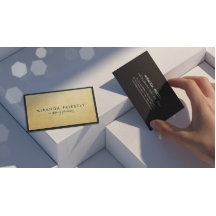 Moderne Chic Zwarte en Nep Gouden Folie Luxe Creat