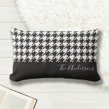 Moderne Chic Zwarte en Witte Houndstooth