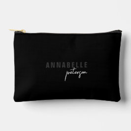 Moderne Chic Zwarte & Witte Minimaal Schrift Aange Etui