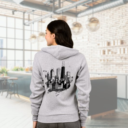 Moderne Chicago Skyline Hoodie