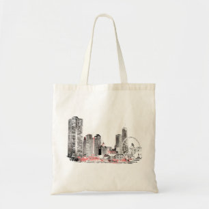 Moderne Chicago Skyline Tote Bag