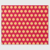 Moderne Chili Pepper Polka Dots Kerstmis Cadeaupapier (Vlak)