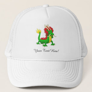 Moderne Chinese Azure Draak Trucker Pet