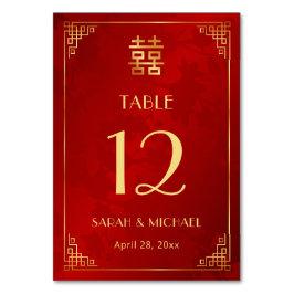 Moderne Chinese bruiloft Kaart