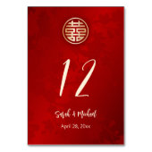 Moderne Chinese bruiloft Kaart (Voorkant)