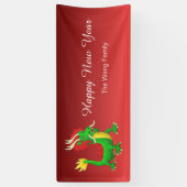 Moderne Chinese Draak Spandoek (Verticaal)