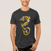 Moderne Chinese draak Tri-Blend Shirt (Voorkant)