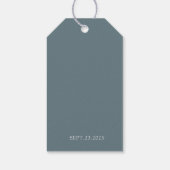Moderne Chinese Dubbele Geluk Huwelijkstag Cadeaulabel (Achterkant)