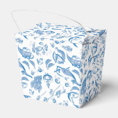 Moderne Chinese keuken Inkt Tekening Take-out Box Bedankdoosjes (Achterkant)