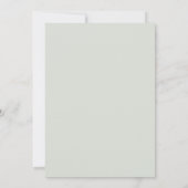 Moderne Chinese minimalistische oliedalender Save The Date (Achterkant)