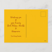 Moderne Chinese Nieuwjaar Slang 2025 HPostC1 Feestdagenkaart (Achterkant)