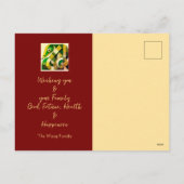 Moderne Chinese Nieuwjaar Slang Groet HPostC Feestdagenkaart (Achterkant)