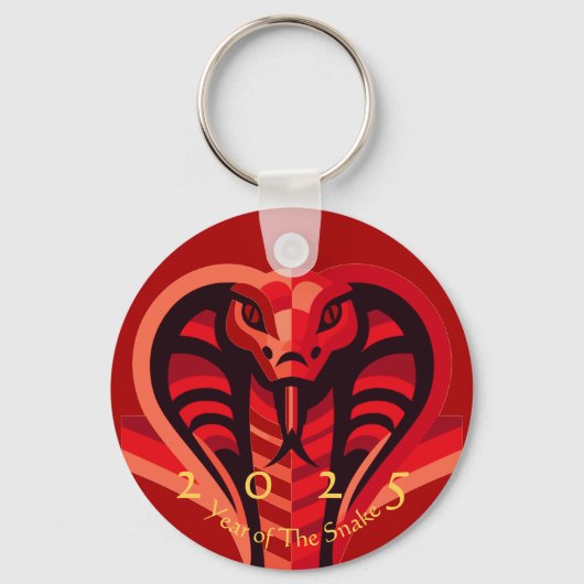 Moderne Chinese Nieuwjaarsslang 2025 BRK02 Sleutelhanger (Voorkant)