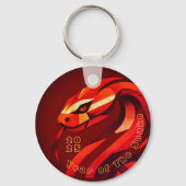 Moderne Chinese Nieuwjaarsslang 2025 BRK03 Sleutelhanger (Voorkant)