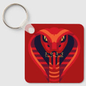 Moderne Chinese Nieuwjaarsslang 2025 BSqK01 Sleutelhanger (Voorkant)