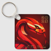Moderne Chinese Nieuwjaarsslang 2025 BSqK03 Sleutelhanger (Voorkant)