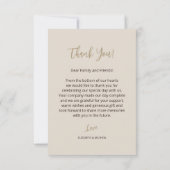 Moderne Chinese trouwfoto dank u Bedankkaart (Achterkant)