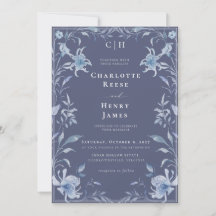 Moderne Chinoiserie Botanische Bloemige Bruiloft